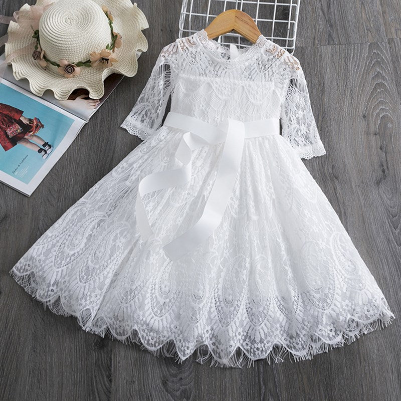 Vestido de Renda - 3 a 8 anos