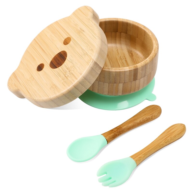 Conjunto de Pratos Bambu Antiderrapante