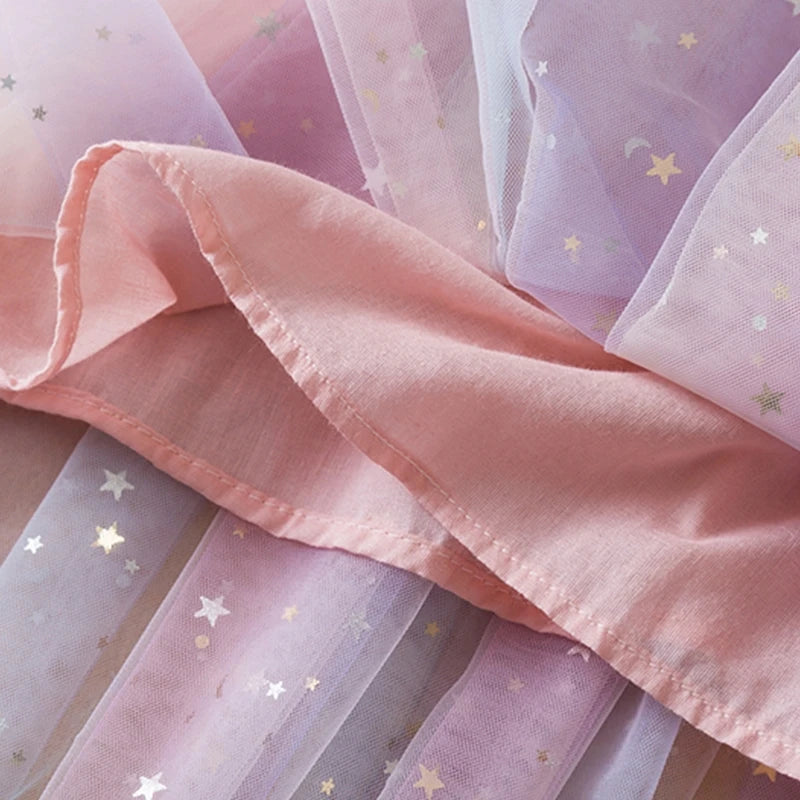 Vestido de Tutu com Estrelas - 9 meses a 5 anos