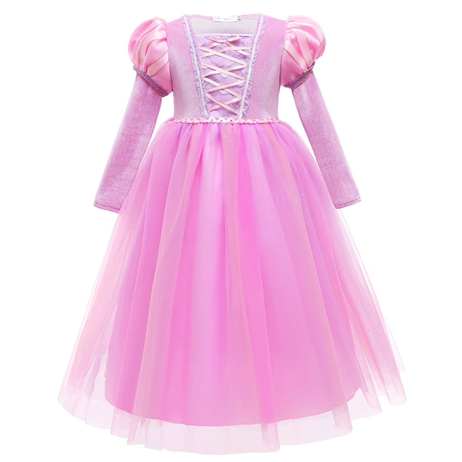 Vestido Rapunzel - 2 a 10 anos