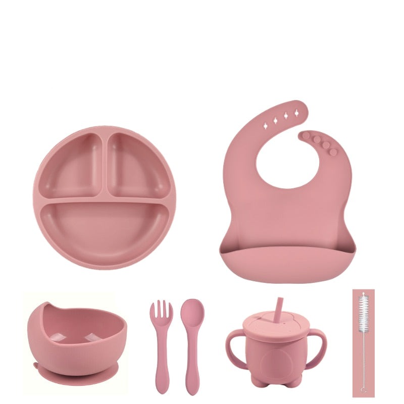 Kit com 2 a 7 utensílios para Alimentação Infantil