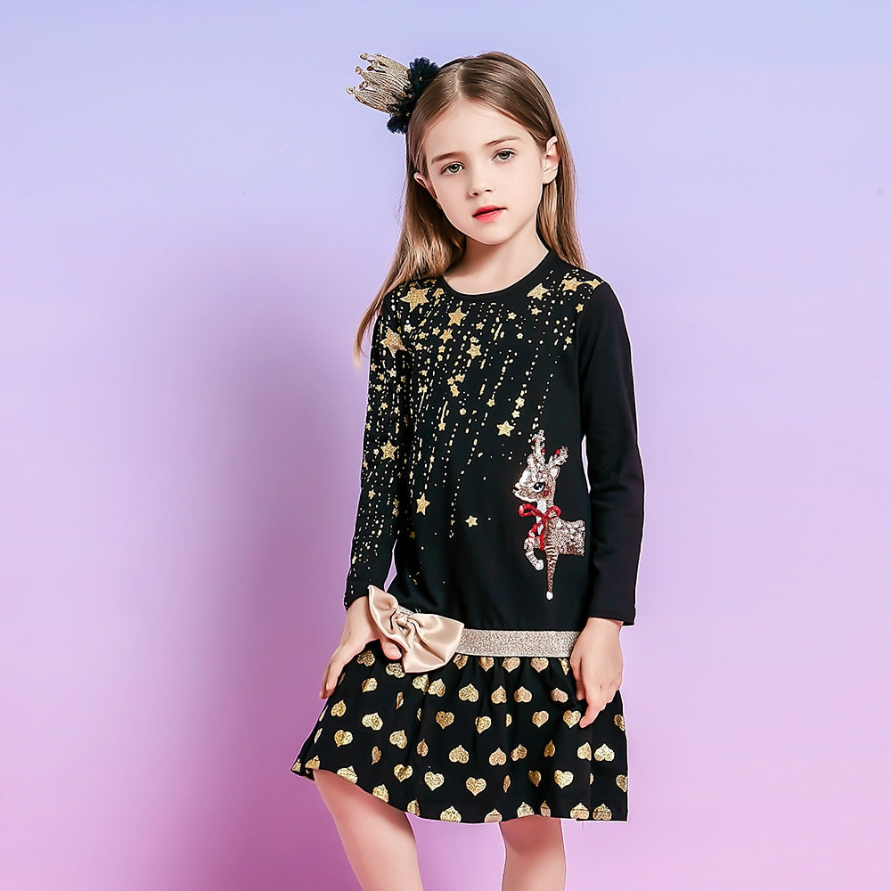 Vestido Manga Longa Coleção Nuvem - 2 a 12 anos