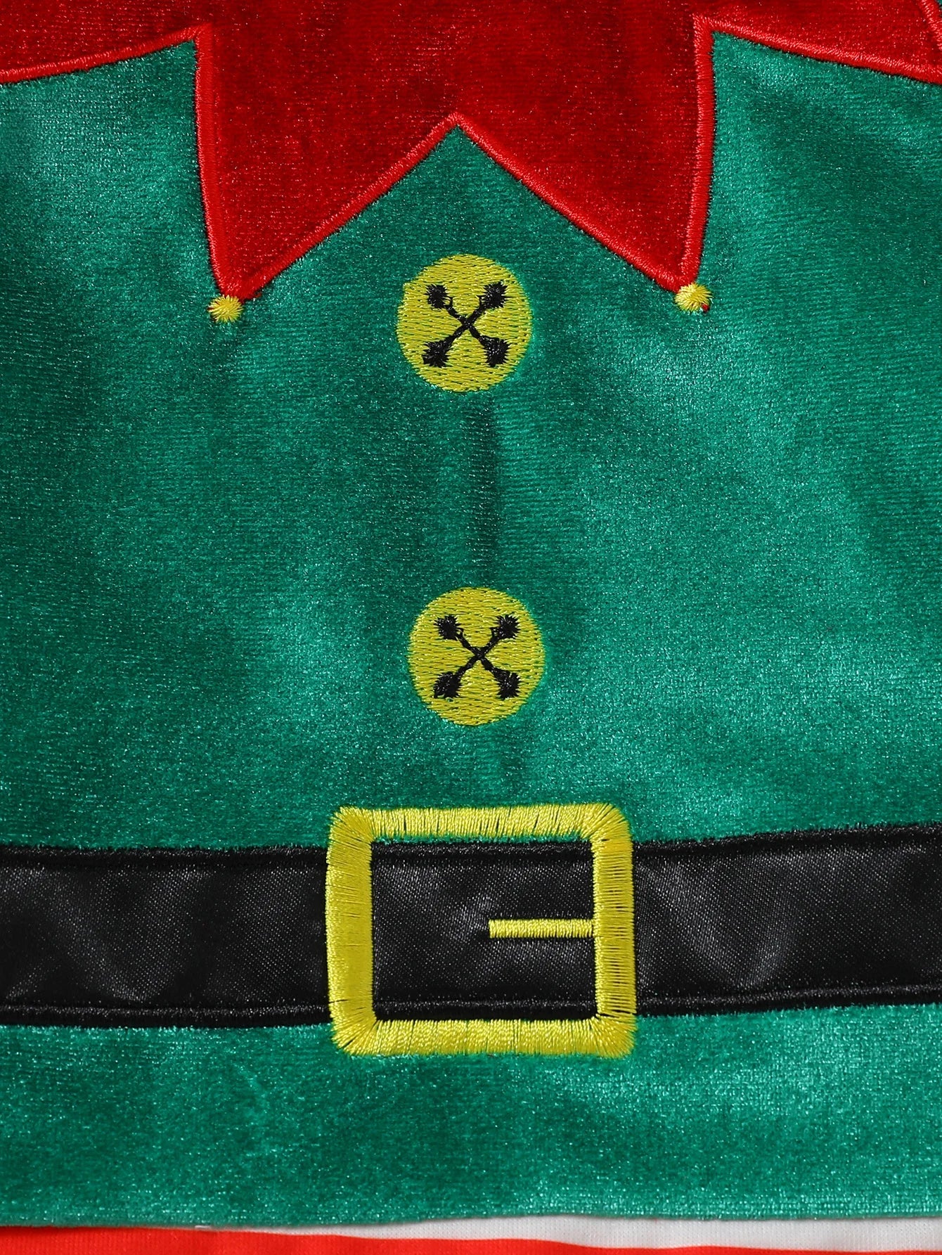Macacão e Gorro Elfo Natalino - 3 a 24 meses