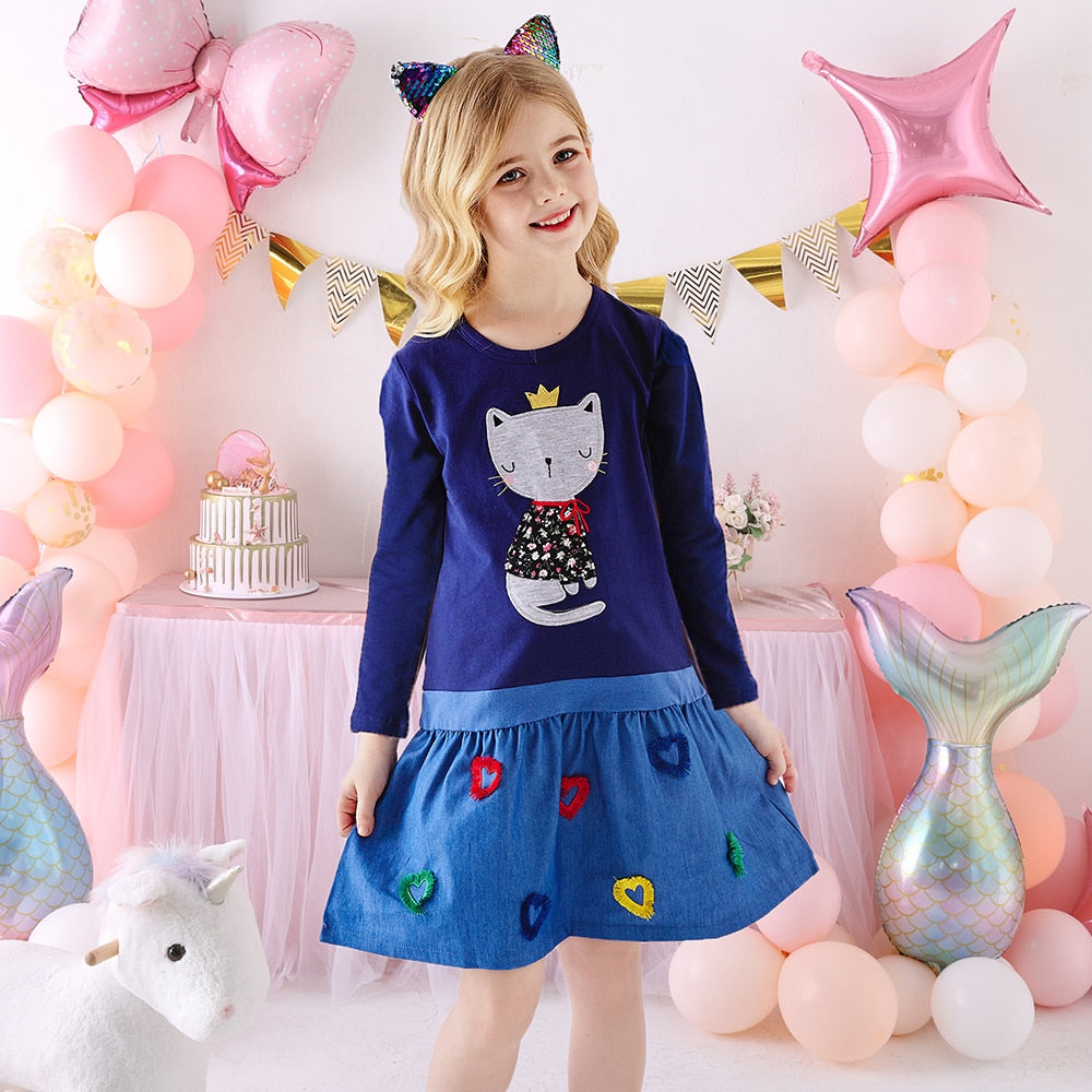 Vestido Manga Longa Coleção Nuvem - 3 a 8 anos