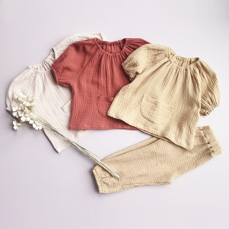 Conjunto em Linho - 8 meses a 5 anos