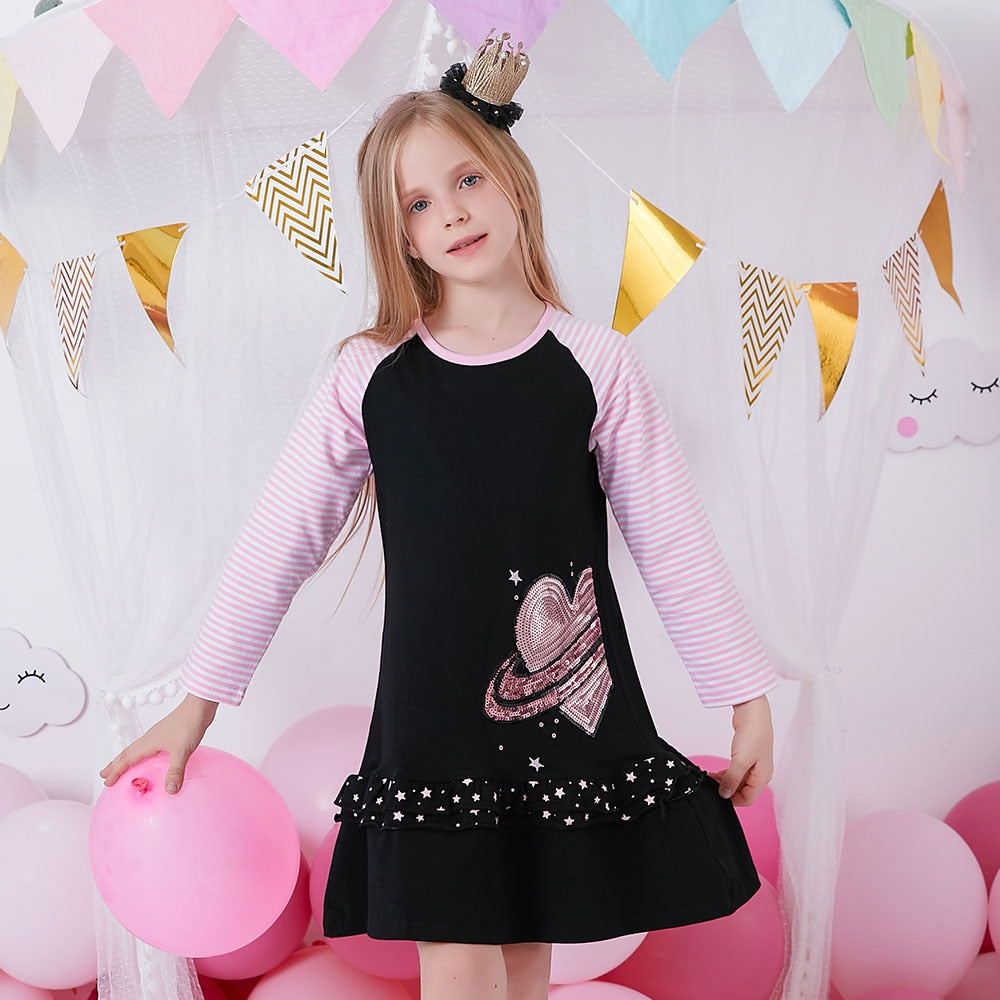 Vestido Manga Longa Coleção Nuvem - 3 a 8 anos