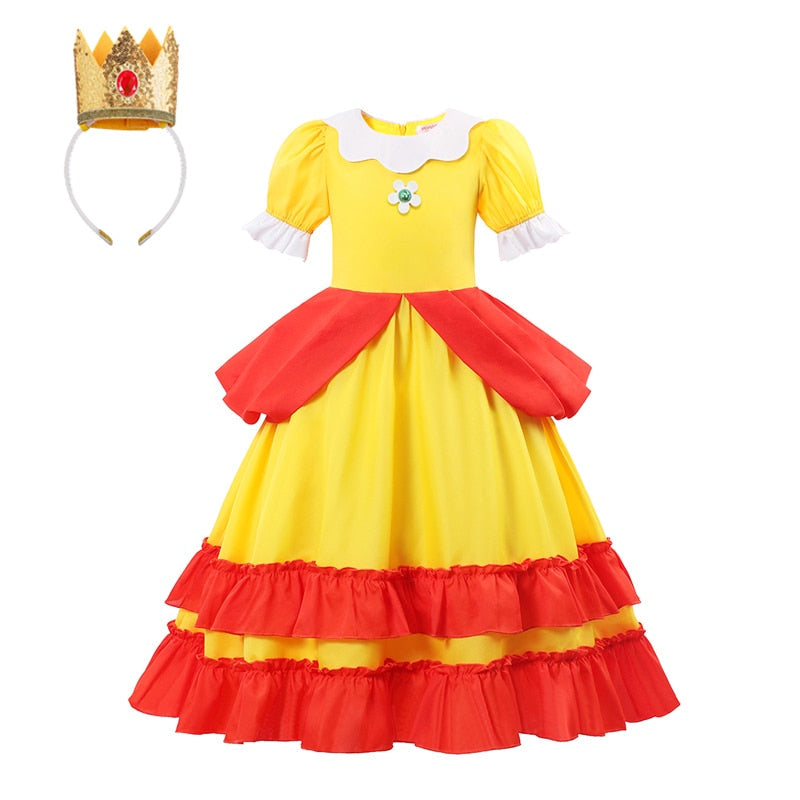 Fantasia da Princesa Daisy - 2 anos a 10 anos