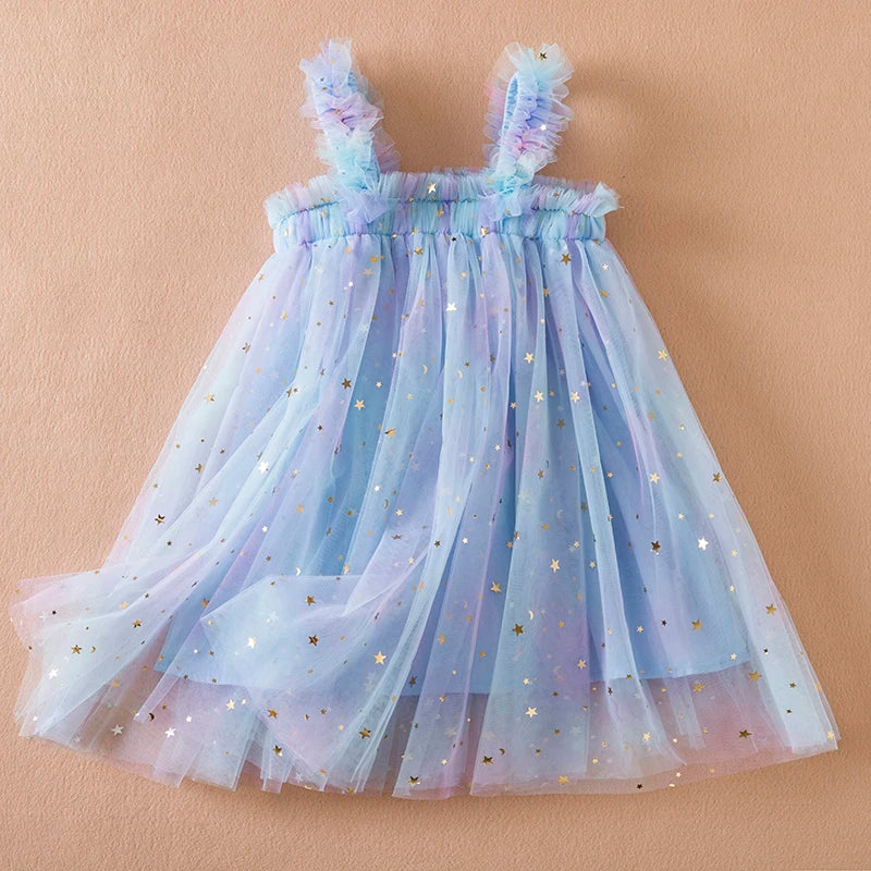 Vestido de Tutu com Estrelas - 9 meses a 5 anos