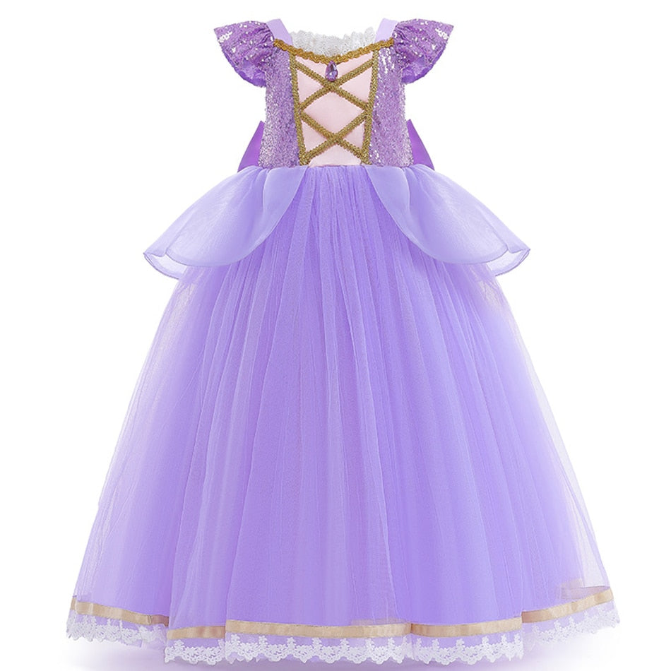 Vestido Rapunzel - 2 a 10 anos