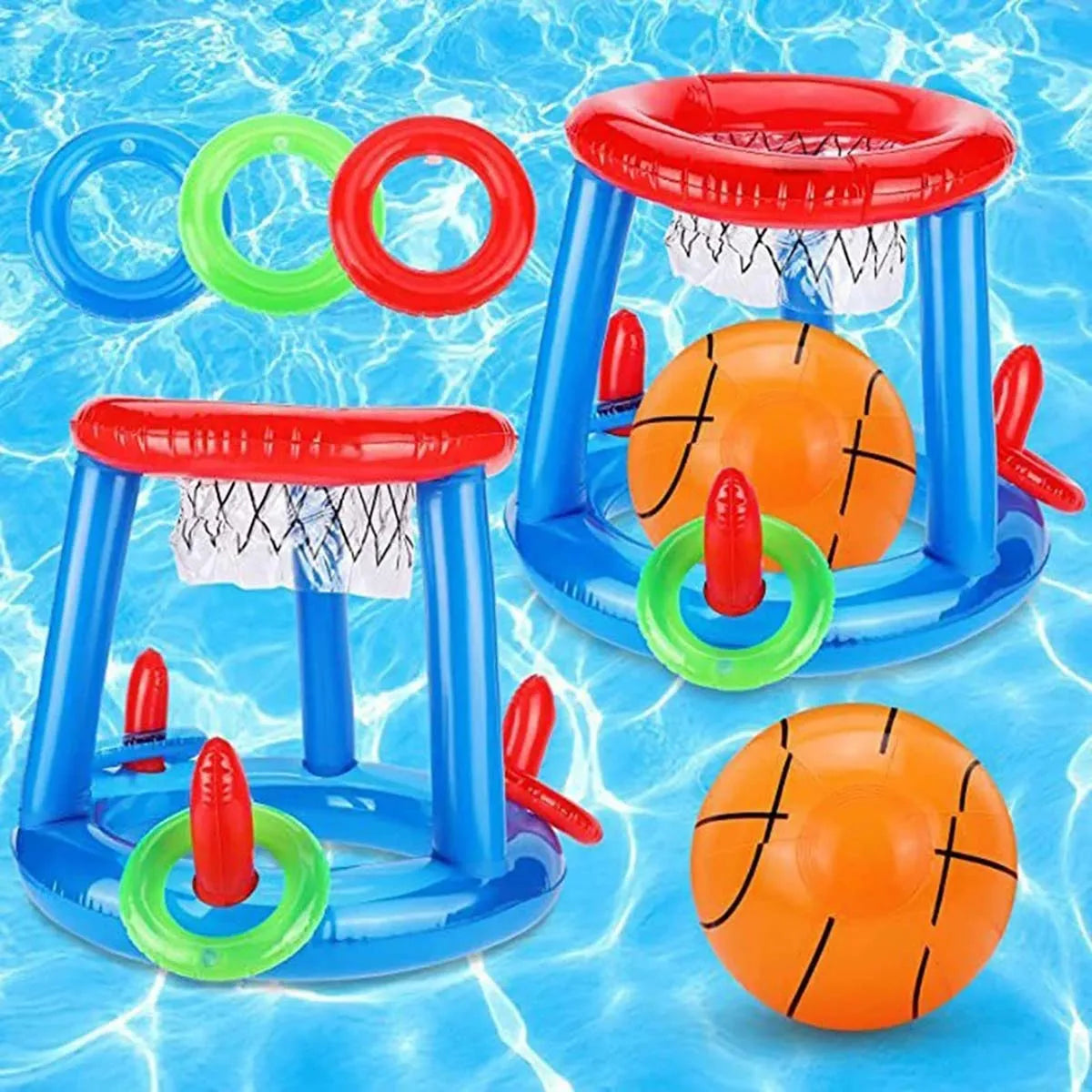 Cesta de Basquete Inflável para Piscina