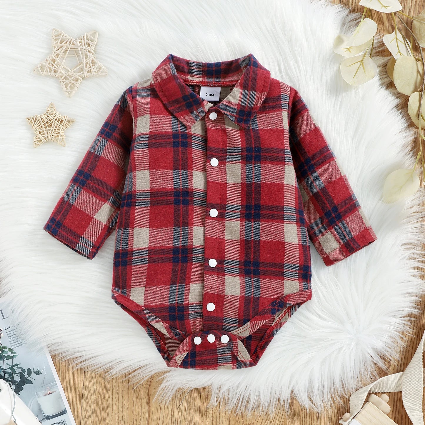 Conjunto Camisa e Jardineira Xadrez - RN a 18 meses