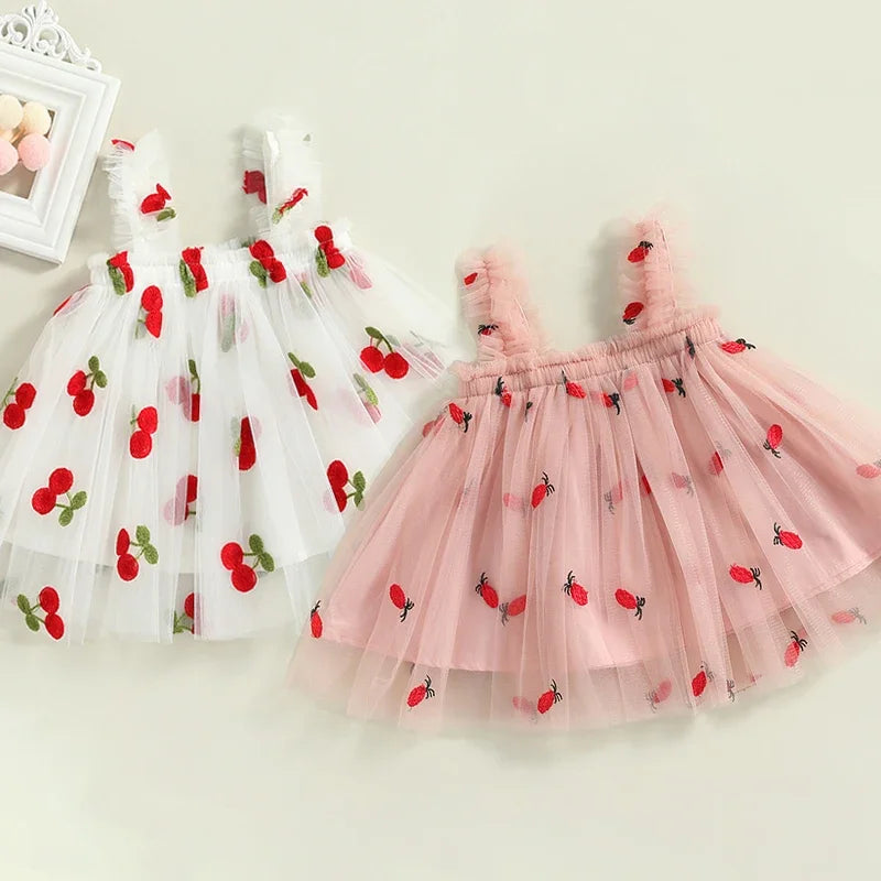 Vestido de Tutu Estampado - 9 meses a 5 anos