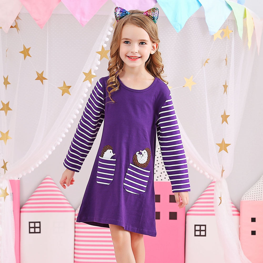 Vestido Manga Longa Coleção Nuvem - 3 a 8 anos