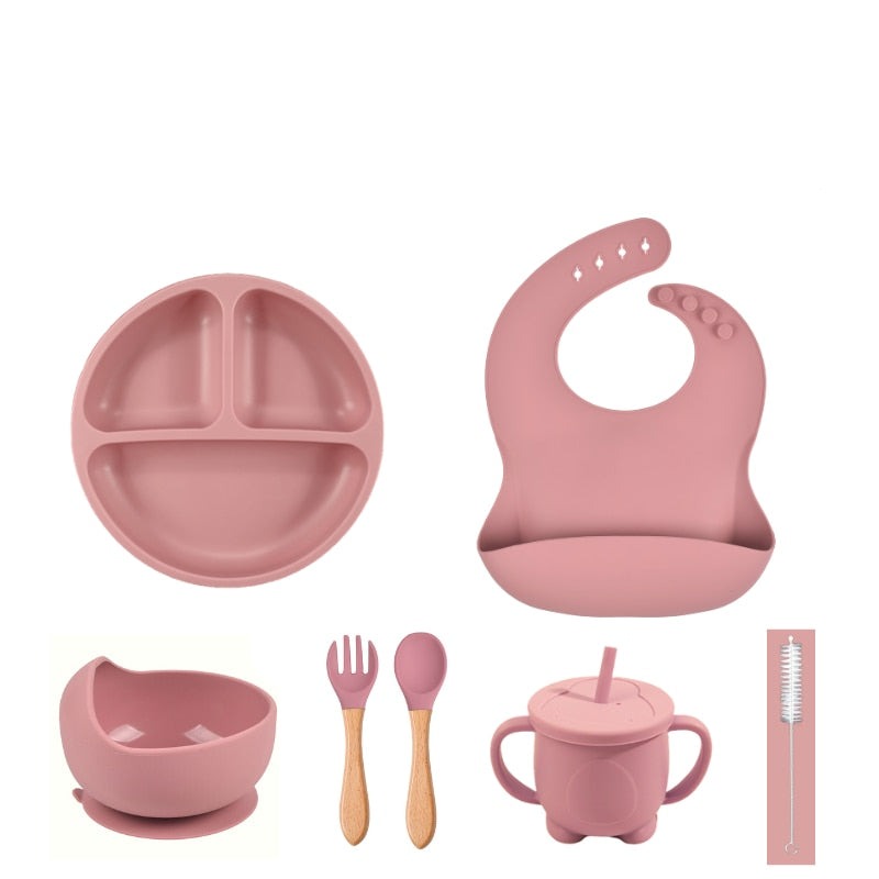 Kit com 2 a 7 utensílios para Alimentação Infantil