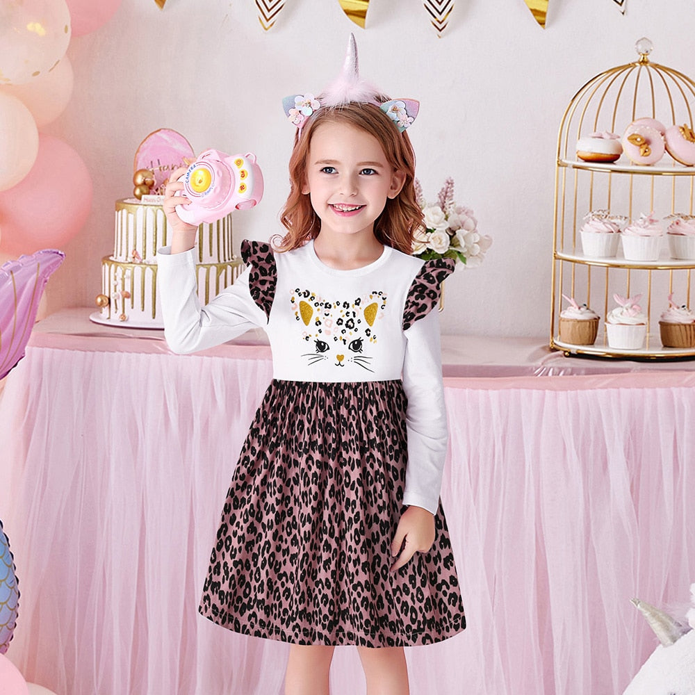 Vestido Manga Longa Coleção Nuvem - 2 a 12 anos