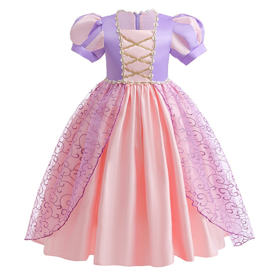 Vestido Rapunzel - 2 a 10 anos