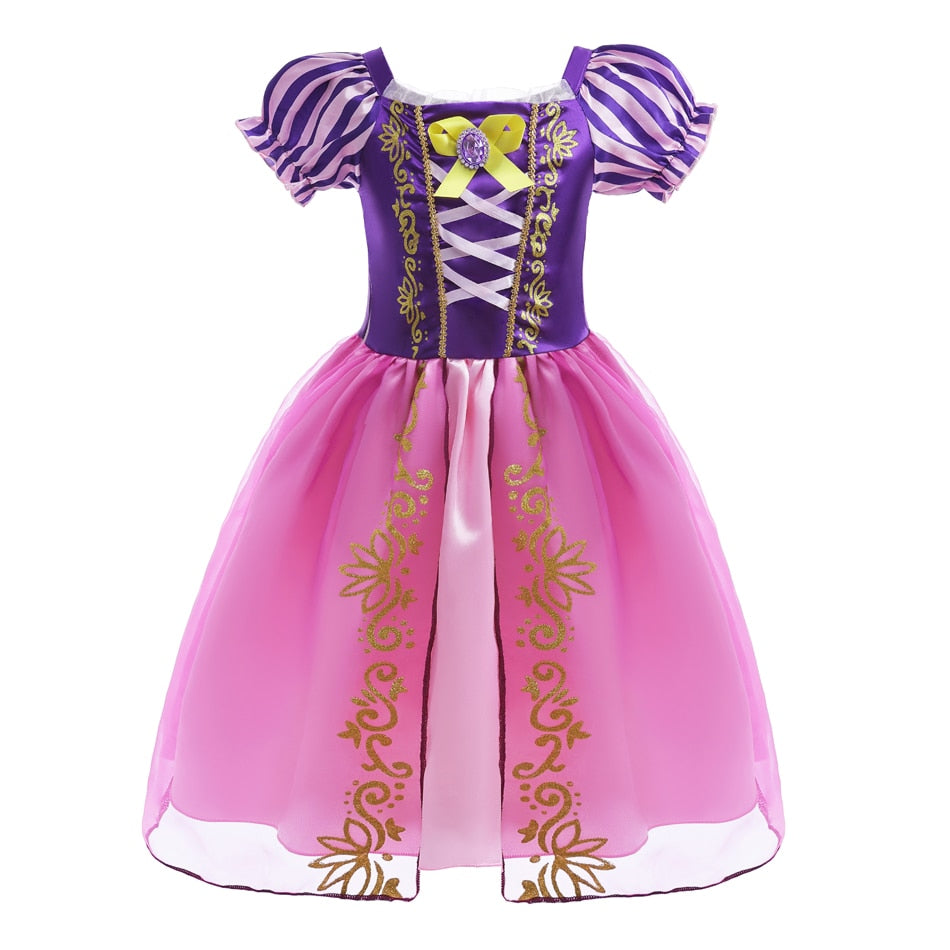 Vestido Rapunzel - 2 a 10 anos