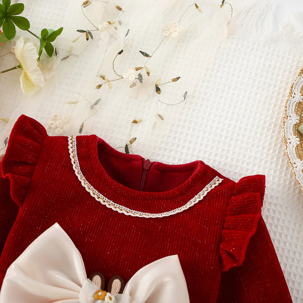 Vestido Cherry - 9 meses a 3 anos
