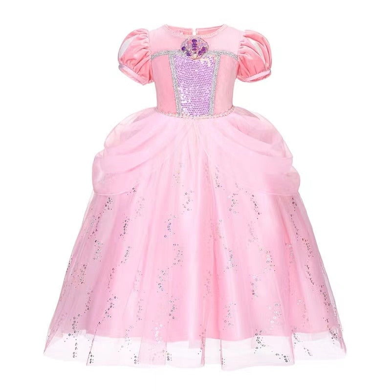 Vestido A Pequena Sereia - 2 a 10 anos