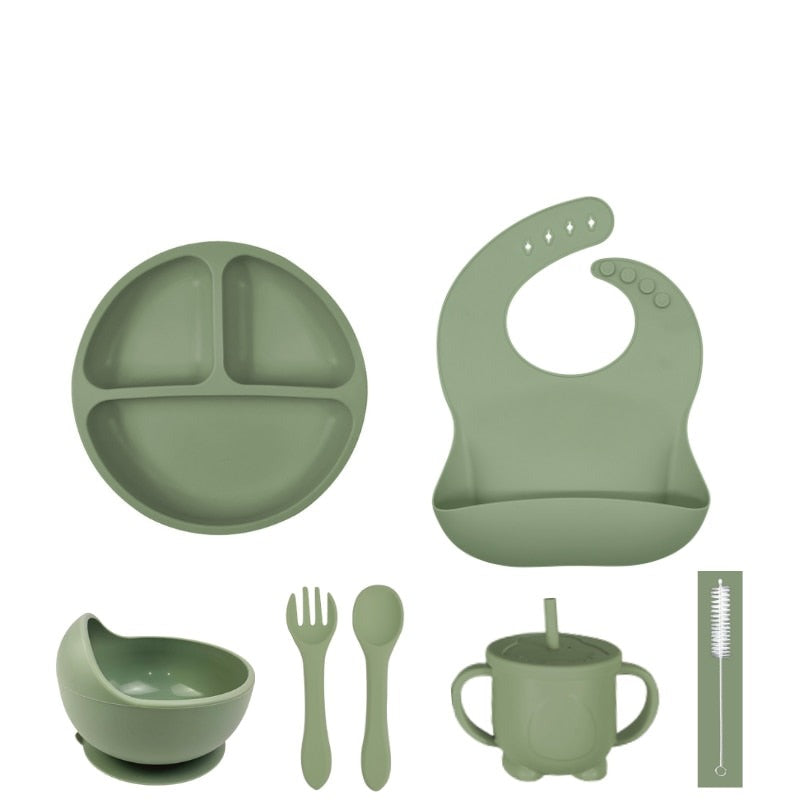 Kit com 2 a 7 utensílios para Alimentação Infantil