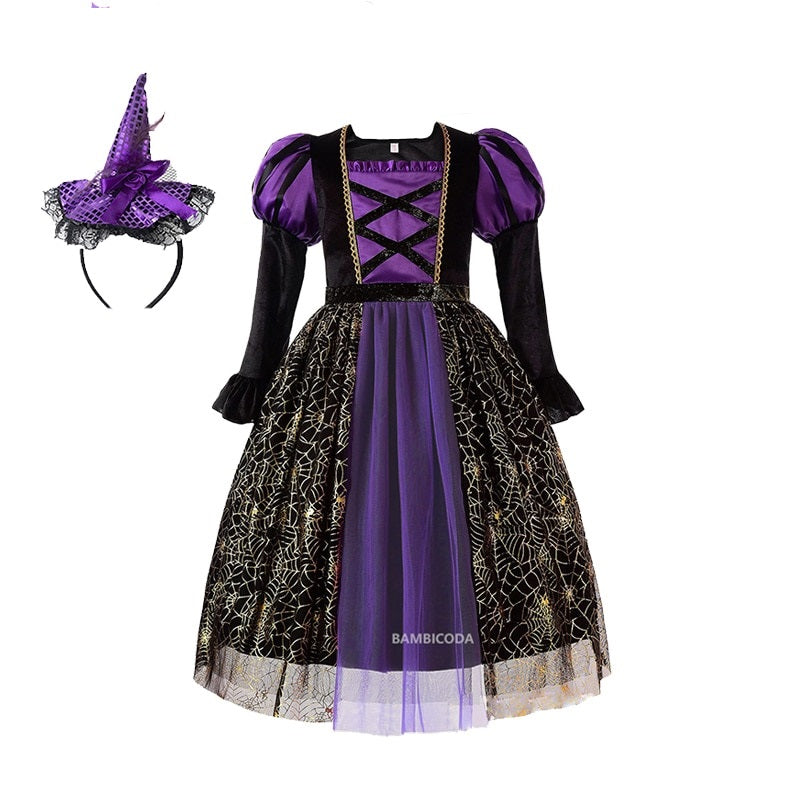Vestido Bruxinha 3 a 10 Anos