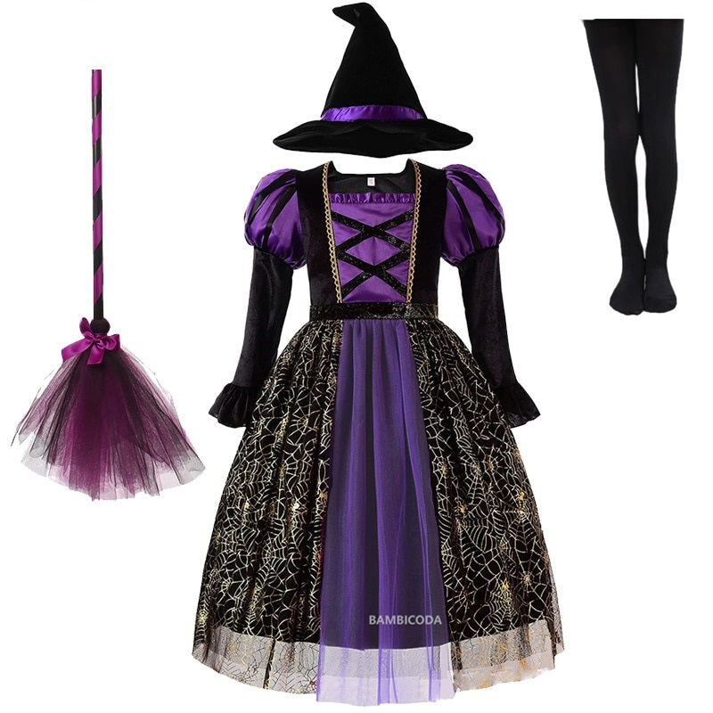 Vestido Bruxinha 3 a 10 Anos