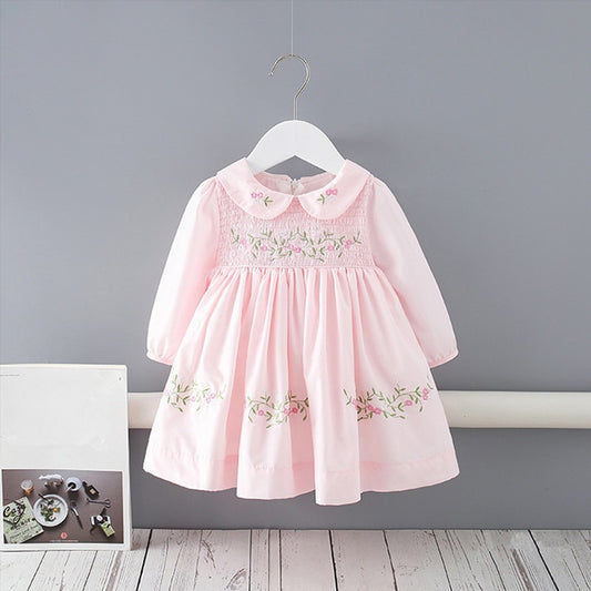 Vestido Com Detalhes Bordado de 09 Meses a 4 Anos