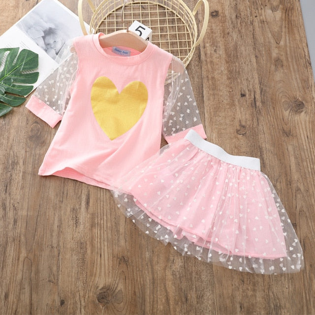 Conjunto de Verão para Meninas - 2 a 6 Anos