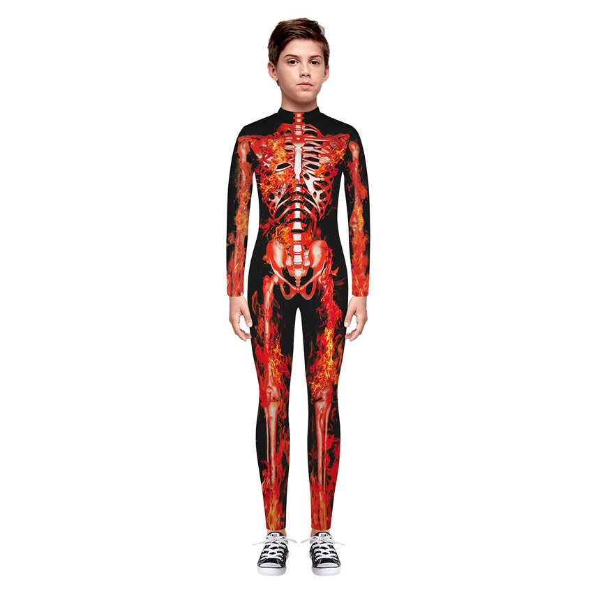 Macacão Esqueleto Halloween P ao GG