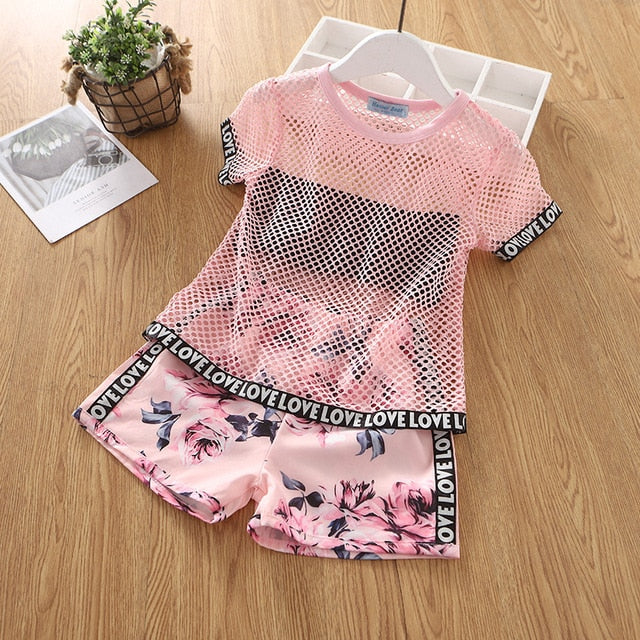 Conjunto de Verão para Meninas - 2 a 6 Anos