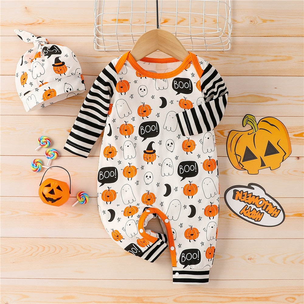 Macacão Halloween - 3 meses a 1 ano