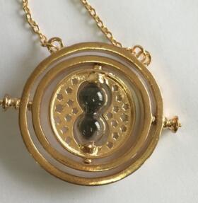 Colar e pulseira Harry Potter - Ampulheta, seis falange, varinhas mágicas etc