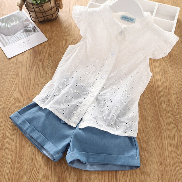 Conjunto de Verão para Meninas - 2 a 6 Anos