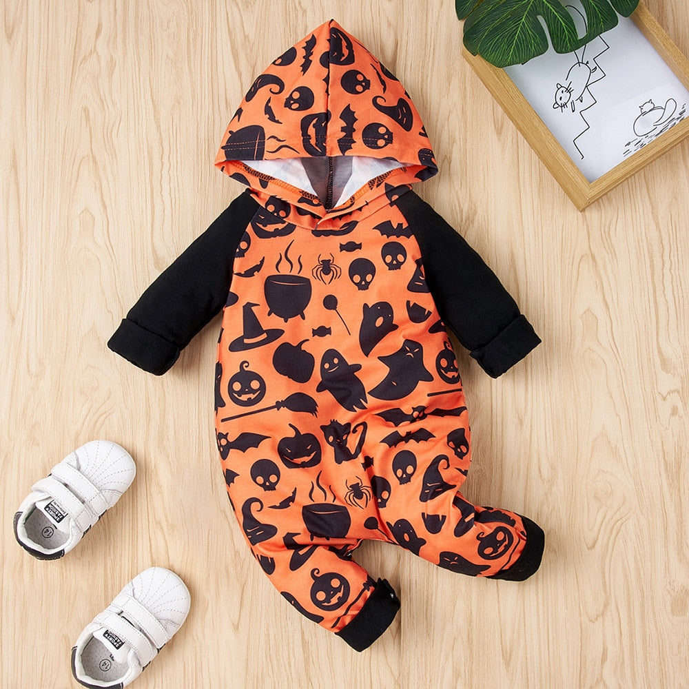 Macacão Halloween - 3 meses a 1 ano