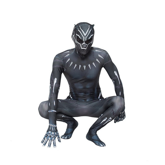 Pantera Negra Bodysuit para altura de 100cm a 190cm
