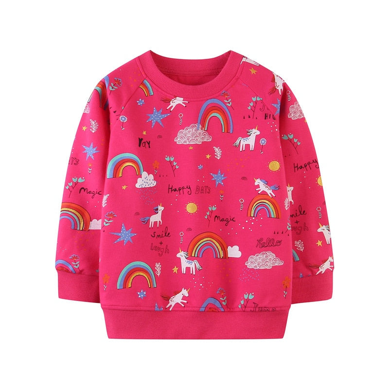 Casaco de inverno Unicórnio para meninas - 2 a 7 anos