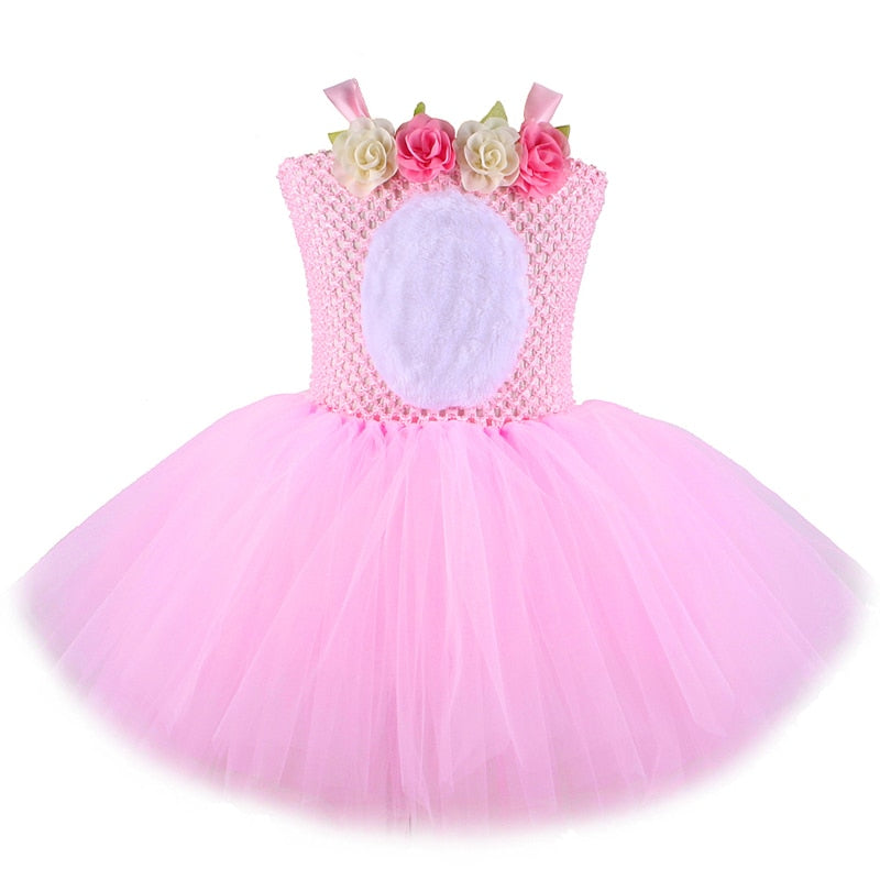 Fantasia rosa de Coelhinha para meninas - 18 meses a 12 anos