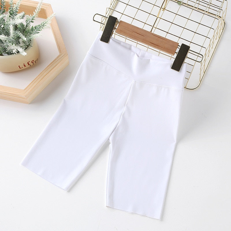 Short de verão infantil para meninas de 3 a 12 anos