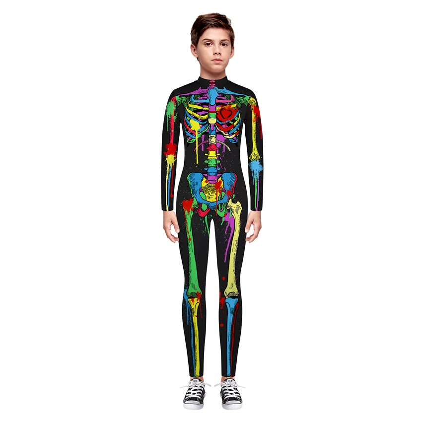 Macacão Esqueleto Halloween P ao GG