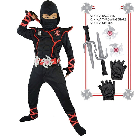 Fantasia do Ninja para meninos - 3 a 13 anos