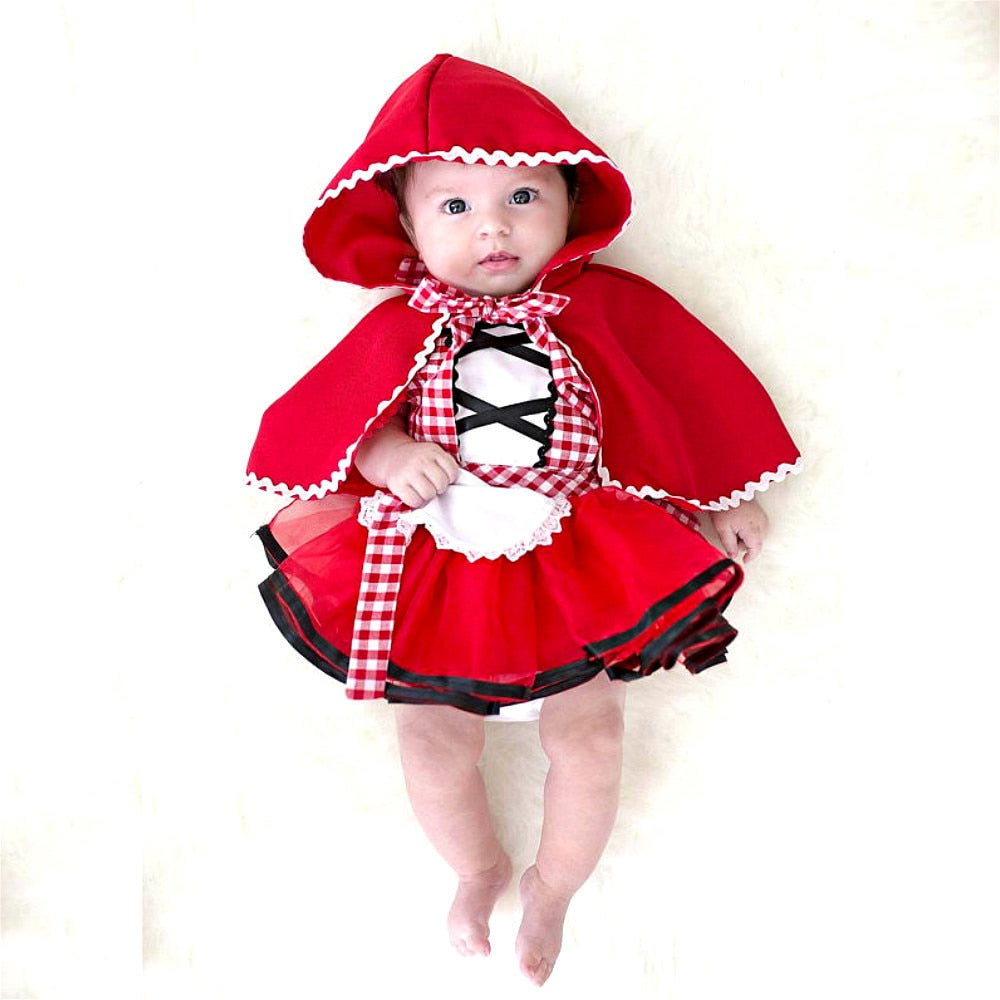 Fantasia Chapeuzinho Vermelho - 6 meses a 2 anos