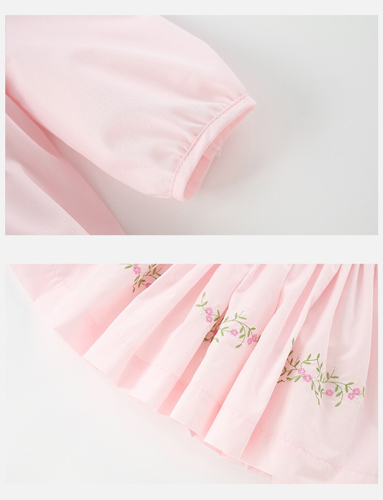Vestido Com Detalhes Bordado de 09 Meses a 4 Anos