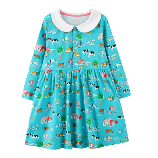 Vestido Manga Longa - 2 a 7 anos