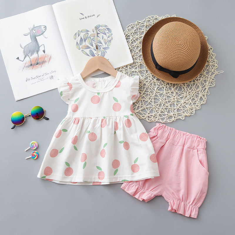 Conjuntinho de Verão Para Meninas - 6 Meses a 5 Anos