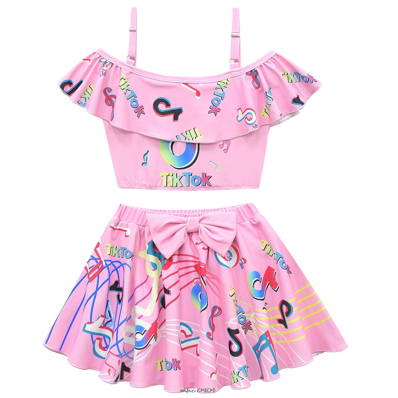 Conjunto Top e Saia TikTok - 2 a 10 anos