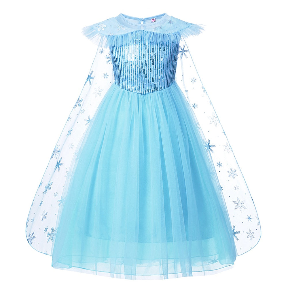 Fantasia da Elsa sem Manga  - 2 a 10 anos