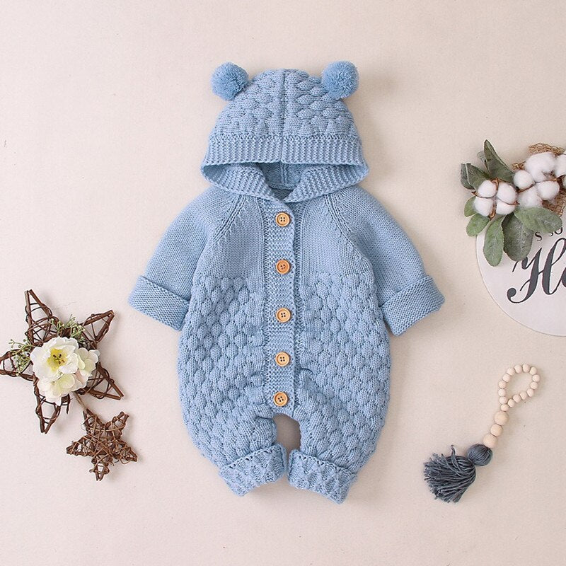Macacão infantil de inverno com capuz 3 modelos - 3 a 24 meses