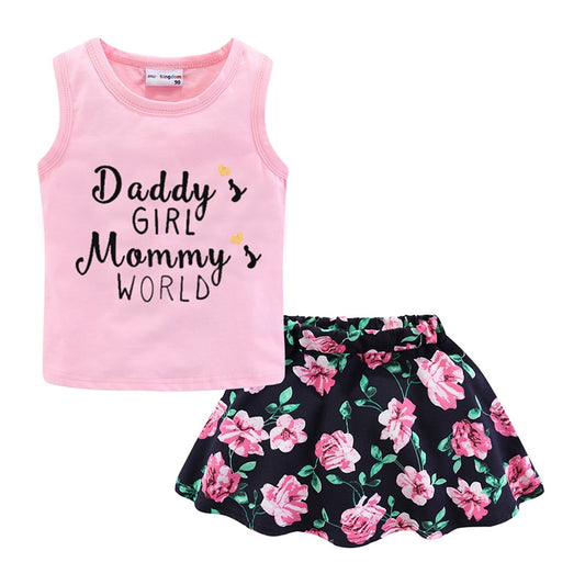 Conjunto de roupa para meninas - 2 a 9 anos