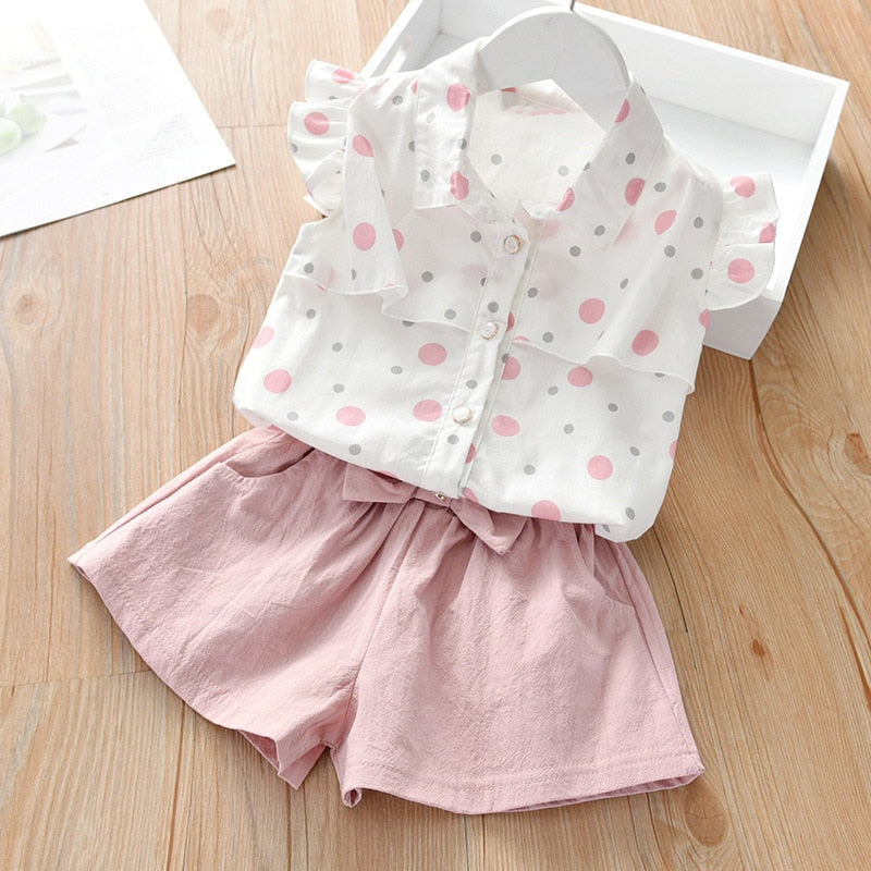 Conjunto de Verão para Meninas - 2 a 6 Anos