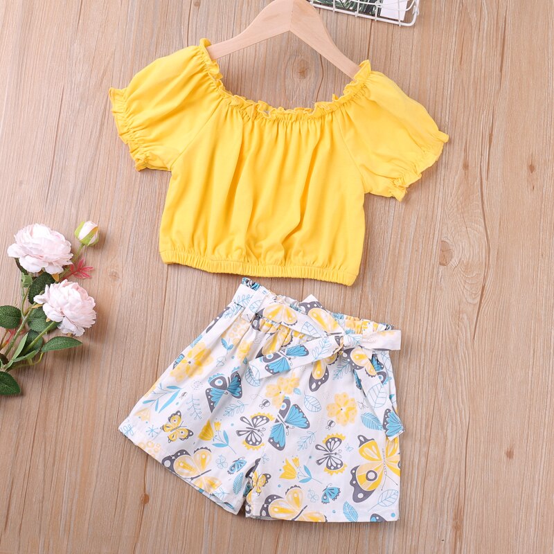 Conjunto de Verão para Meninas - 2 a 6 Anos
